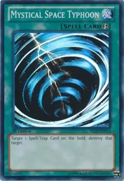 Yugioh! MP Mystical Space Typhoon - YS13-ENV12 - Super Rare - 1st Edition Modera - Image 1