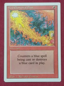 Magic The Gathering REVISED EDITION RED ELEMENTAL BLAST red card MTG - Image 1