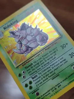 Nidoking 11/102 Holo Rare, Base Set Edition Pokemon Card 1999 WOTC LP! - Image 2