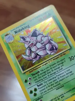 Nidoking 11/102 Holo Rare, Base Set Edition Pokemon Card 1999 WOTC LP! - Image 3