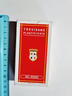 CARTE DA GIOCO TREVISANE DAL NEGRO SCOPA SIGILLATE ORIGINAL VINTAGE PLAYING CARD - Image 1