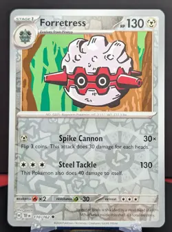 Pokemon Forretress #110/162 English Temporal Forces Reverse Holo - Image 1