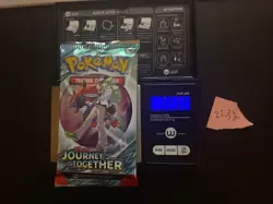 22.32g EXTREMELY HEAVY Journey Together Pokemon Sealed Booster Pack New SIR/HRU - Image 1