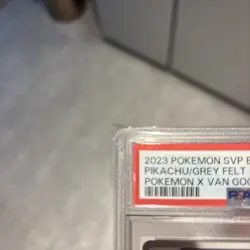 Pokemon Pikachu With Grey Felt Hat SVP 085 Van Gogh Promo Card PSA 9 MINT - Image 4