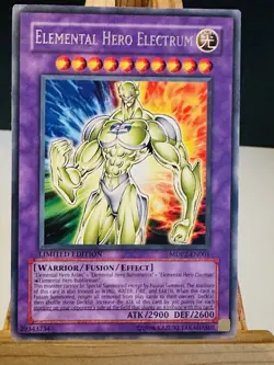 Elemental Hero Electrum [NM] MDP2-EN001 - 1996 Limited Edition Unlimited Yugioh - Image 1