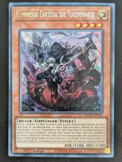 Flammende Cartesia, die Tugendhafte MP23-DE162 Secret Rare DE NM YUGIOH - Image 1