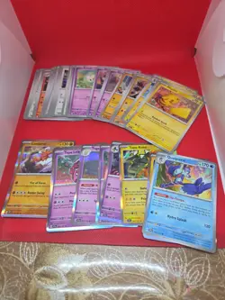 LOT 20: Pokemon Tcg Bundle Lot Vary Conditions Holo Reverse Holos Bulk 60+ Cards - Image 1