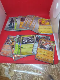 LOT 21: Pokemon Tcg Bundle Lot Vary Conditions Holo Reverse Holos Bulk 60+ Cards - Image 1