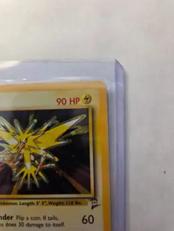 Pokemon Card Zapdos 16/102 Base Set Holo Rare WOTC LP - Image 3