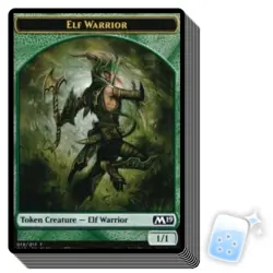 10 pcs ELF WARRIOR TOKEN (13/17) Core Set 2019 M19 Magic MTG MINT CARD - Image 1