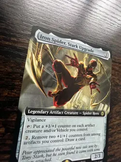 Iron Spider, Stark Upgrade Extended Art Spiderman Pack Fresh MTG - Image 2