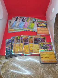 LOT 6: Pokemon Tcg Bundle Lot Vary Conditions Holos Reverse Holos Bulk 60+ Cards - Image 1