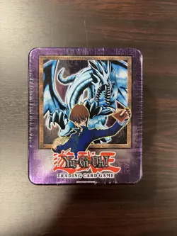 Yugioh 2002 Blue Eyes White Dragon Collectors Tin Factory Sealed - Image 1