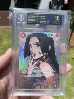 2023 One Piece Kingdoms Of Intrigue Boa Hancock SP BGS 10 English Black Label! - Image 3