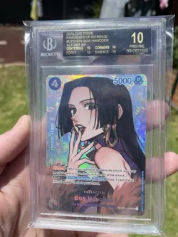 2023 One Piece Kingdoms Of Intrigue Boa Hancock SP BGS 10 English Black Label! - Image 4