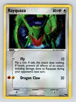 PL* 2006 Rayquaza - 3/17 - Holo Rare Promo Pokemon Pop Series 1 Pokemon TCG Card - Image 1
