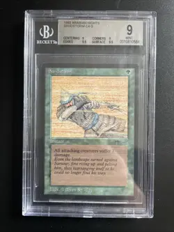 MTG Sandstorm BGS 9Q++ Arabian Nights 1993 Graded NM - Image 1