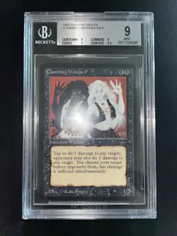 MTG Cuombajj Witches BGS 9Q+ Arabian Nights 1993 Graded NM - Image 2