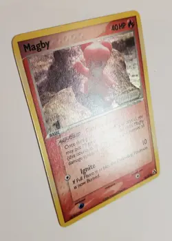 Magby Legend Maker Holo Card 58/92 Pokemon Card 2006 - Image 2