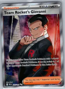 Team Rocket's Giovanni 225/182 SV10: Destined Rivals - Pokemon Card - NM - Image 1