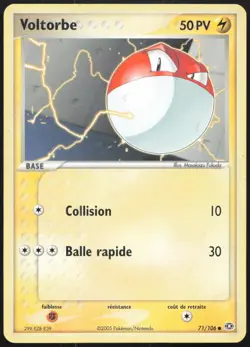 Carte Pokemon Voltorbe 71/106 Emeraude Francais - Image 1