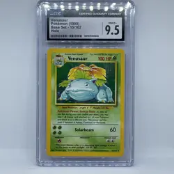 CGC 9.5 MINT+ ✨ - Venusaur 015/102 Base Set Holo - 1999 Pokemon - Image 1