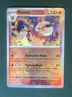 Pokemon TCG Flareon Poke Ball Pattern 013/131 Prismatic EvolutionsPokemon TCG - Image 3
