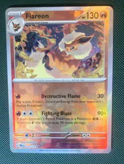 Pokemon TCG Flareon Poke Ball Pattern 013/131 Prismatic EvolutionsPokemon TCG - Image 4