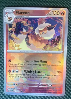 Pokemon TCG Flareon Poke Ball Pattern 013/131 Prismatic EvolutionsPokemon TCG - Image 5