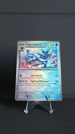 Vaporeon 022/131 Poke Ball Pattern Prismatic Evolutions Pokemon TCG - Image 1