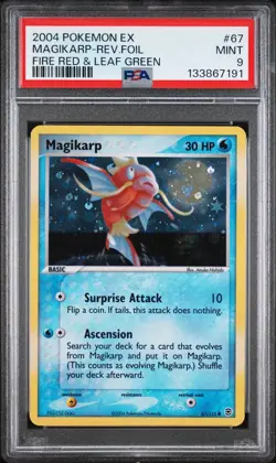 2004 Pokemon FRLG #67 Magikarp Reverse Foil PSA 9 Mint EX Fire Red Leaf Green - Image 1
