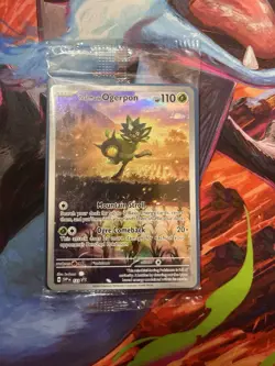 SEALED Pokemon Teal Mask Ogerpon Black Star Promo w/Dividers Twilight Masquerade - Image 1