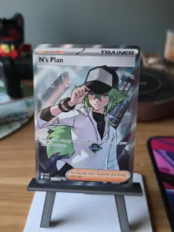 N’s Plan 163/086 ULTRA RARE FULL ART Pokemon S&V BLACK BOLT ENGLISH - Image 1