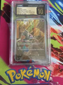 Pokemon TCG 2024 Mimikyu Black Star Promo SV075 Paldean Fates CCG Pristine 10 - Image 1