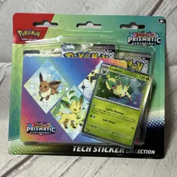 Pokemon TCG Scarlet Violet Prismatic Evolutions Tech Sticker Collection Leafeon - Image 1