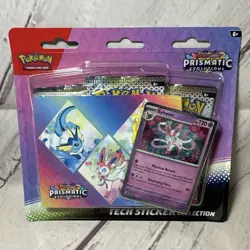 Pokemon TCG Scarlet Violet Prismatic Evolutions Tech Sticker Collection Sylveon - Image 1