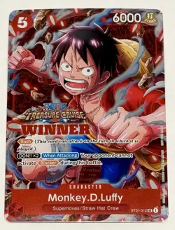 Monkey D. Luffy (Winner Pack Vol. 5) ST01-012 One Piece Promo Card English Foil - Image 1
