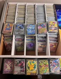 100 Pokemon Cards Lot - Foils, Holo Rares, And **ULTRA RARE**! V, VMAX, GX, ex! - Image 4