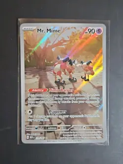 Mr. Mime Illustration Rare 179/165 Scarlet & Violet 151 English Pokemon Card NM - Image 1