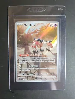 Mr. Mime Illustration Rare 179/165 Scarlet & Violet 151 English Pokemon Card NM - Image 3