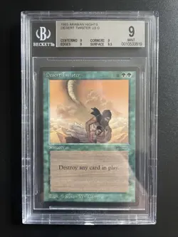 MTG Desert Twister BGS 9Q+ NM Graded 1993 Arabian Nights - Image 1