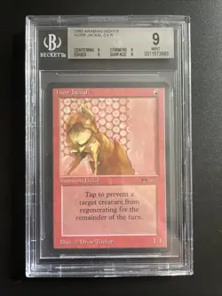 MTG Hurr Jackal BGS 9Q Arabian Nights 1993 Graded NM - Image 1