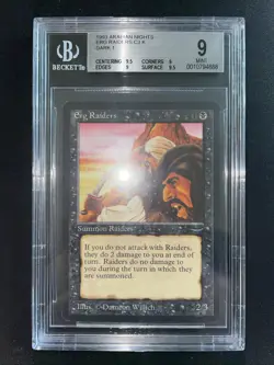MTG Erg Raiders (Dark) BGS 9Q++ Arabian Nights 1993 Graded NM - Image 3