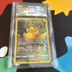 2023 POKEMON CROWN ZENITH #GG30 FULL ART/PIKACHU ACE 10 Perfect Subs! - Image 1