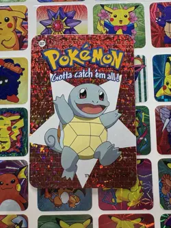 Pokemon Rare Vintage Vending Machine Holo prism sticker Nintendo 2000 Squirtle - Image 1