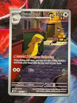 Gumshoos 153/132 Mega Evolution Illustration Rare Pokemon TCG - Image 1