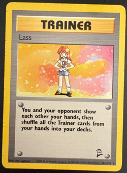 Pokemon TCG Lass Base Set 75/102 Regular Rare MP - Image 1