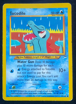 Pokemon TCG Totodile Neo Destiny 85/105 Regular HP - Image 1