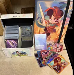 Complete Disney Lorcana Fabled Common Uncommon Rare And Super Rare Set + Extras - Image 1