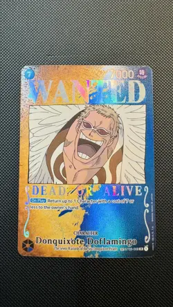Donquixote Doflamingo ST03-009 Wanted Poster SP Rare One Piece Card English - Image 1